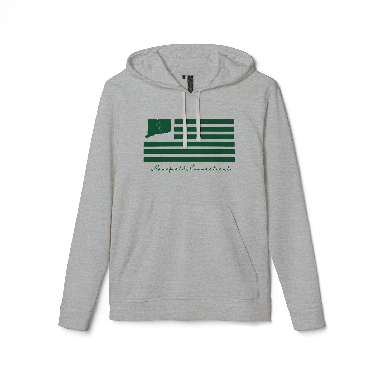 Mansfield Connecticut St Patrick’s Day Flag adidas Unisex Fleece Hoodie