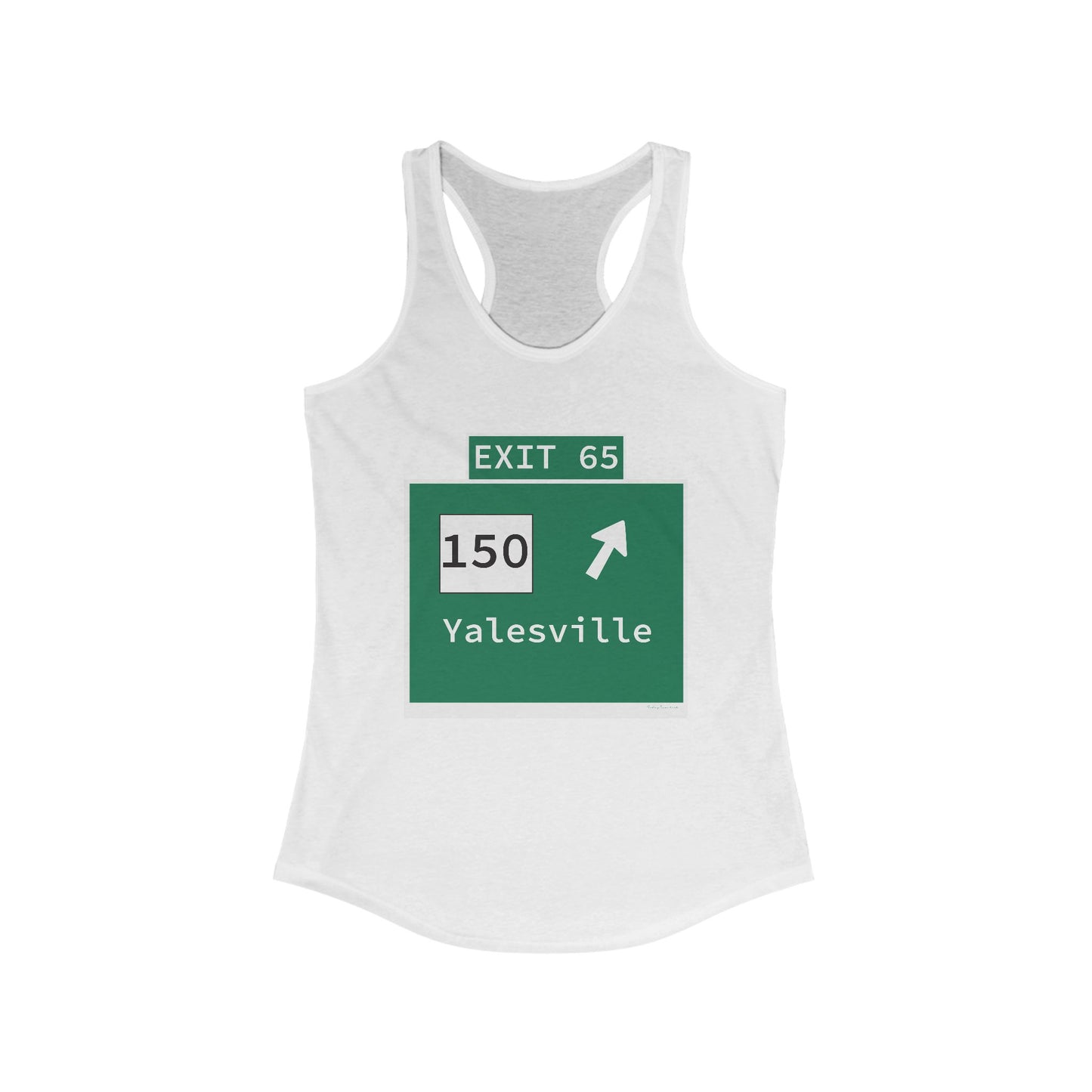 Vintage WCP Exit 65 Sign Women's Ideal Racerback Tank Top