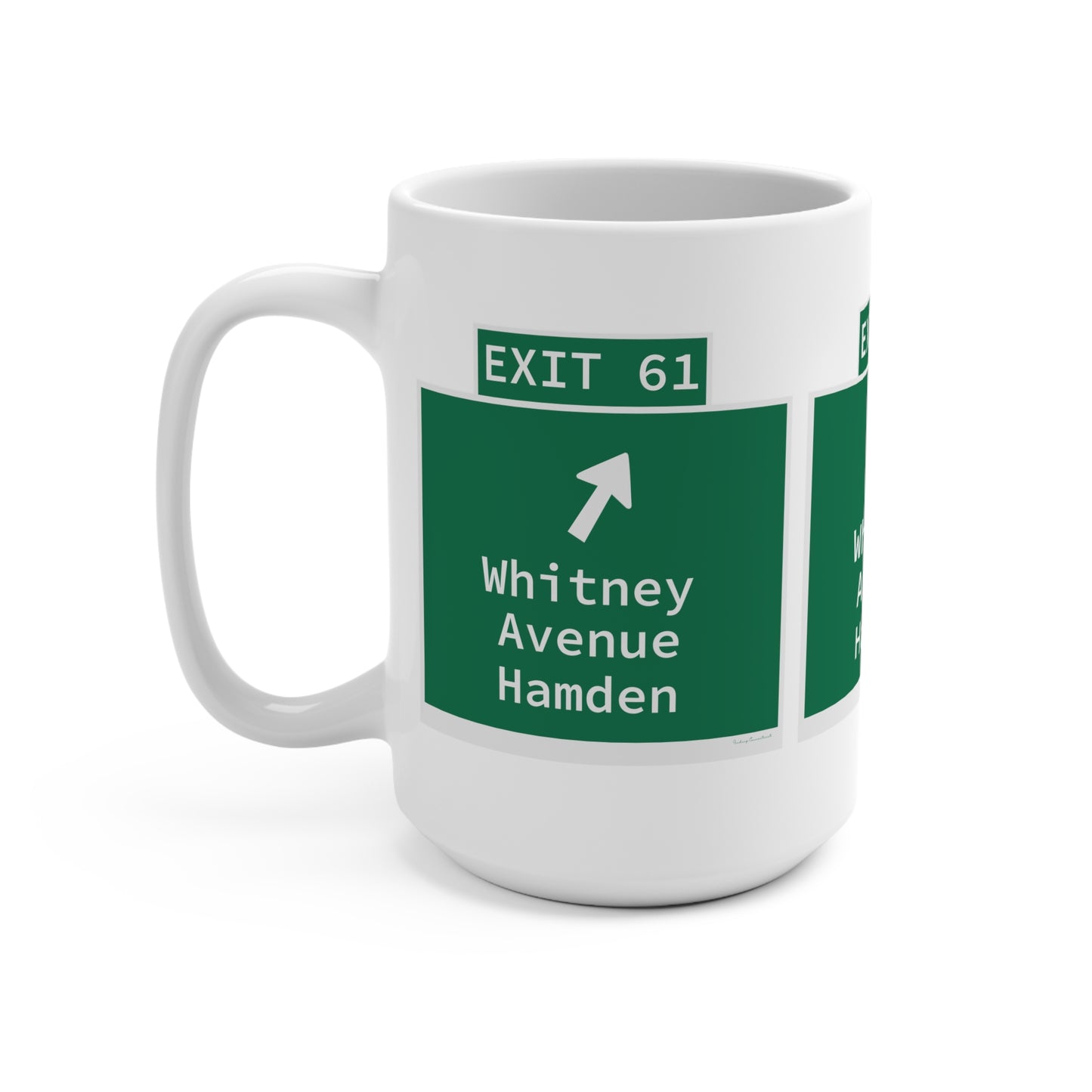 Vintage WCP Exit 61 Sign Mug 15oz