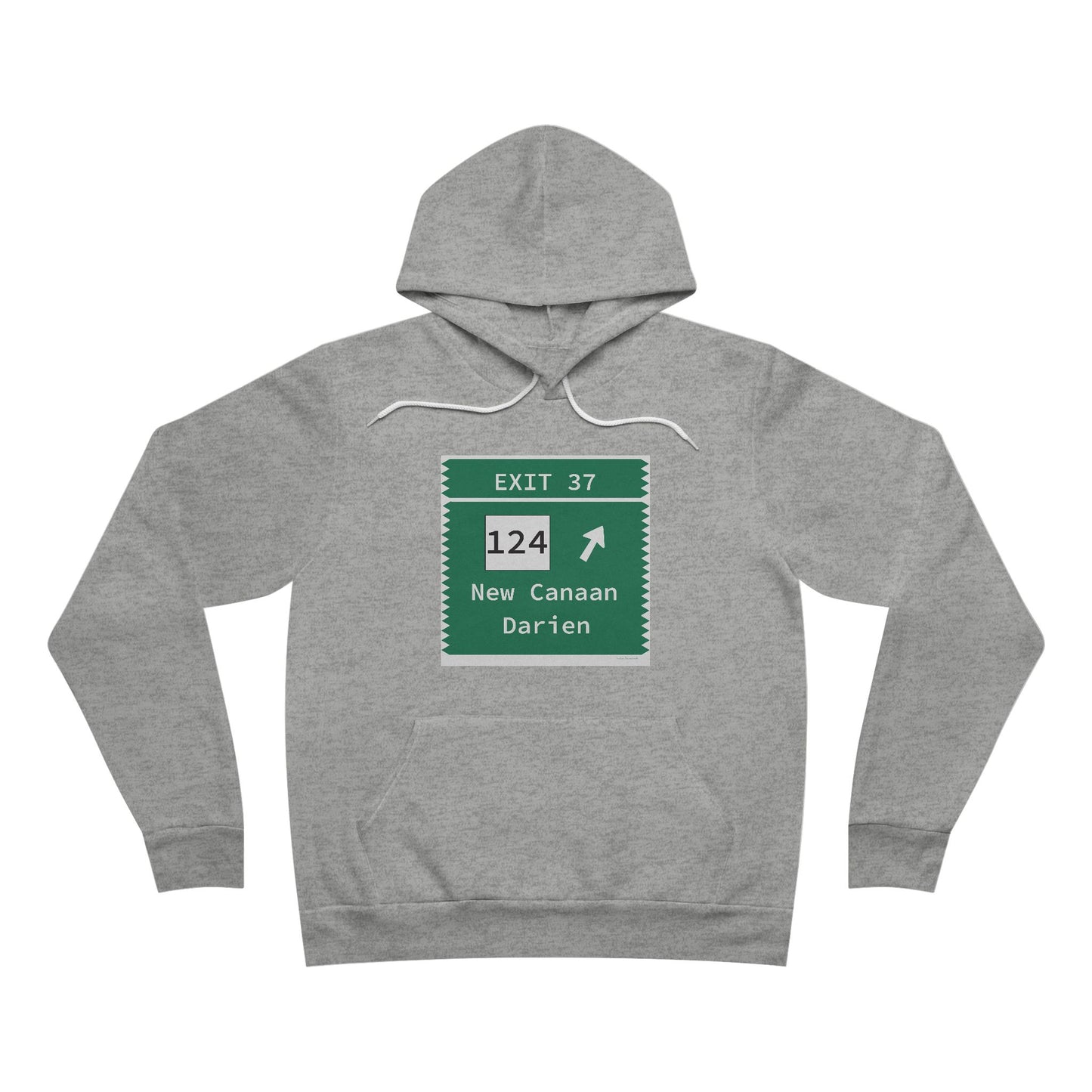 Vintage Merritt Parkway Exit 37 Sign Unisex Sponge Fleece Pullover Hoodie