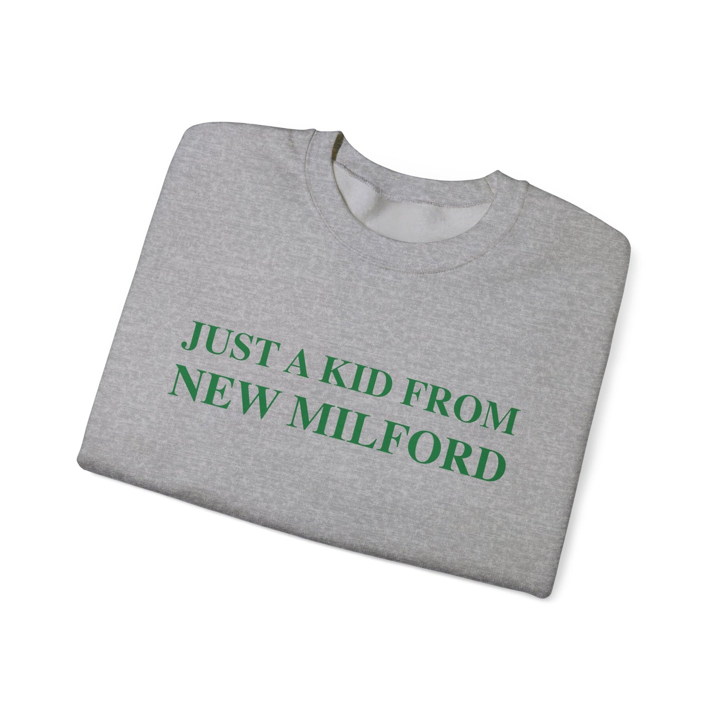 Just a kid from New Milford Unisex Heavy Blend™ Crewneck Sweatshirt