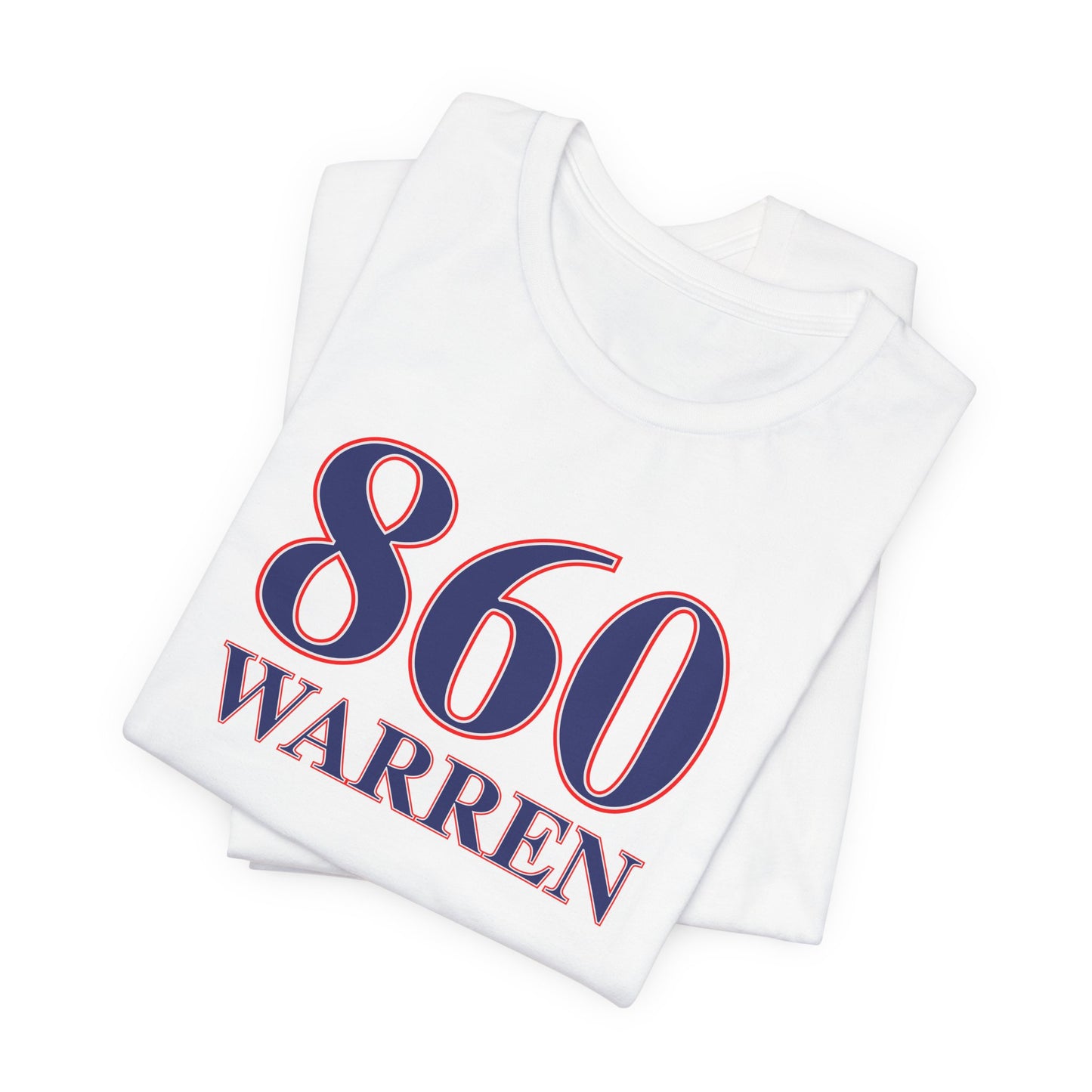 860 Warren Red White & Blue Unisex Jersey Short Sleeve T-Shirt