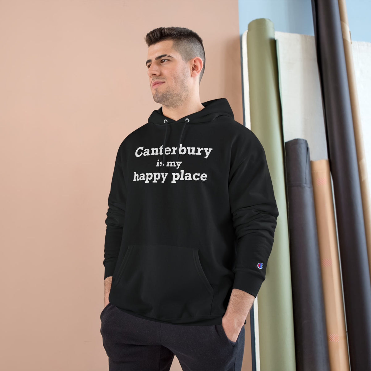 Canterbury is My Happy Place Champion Hoodie