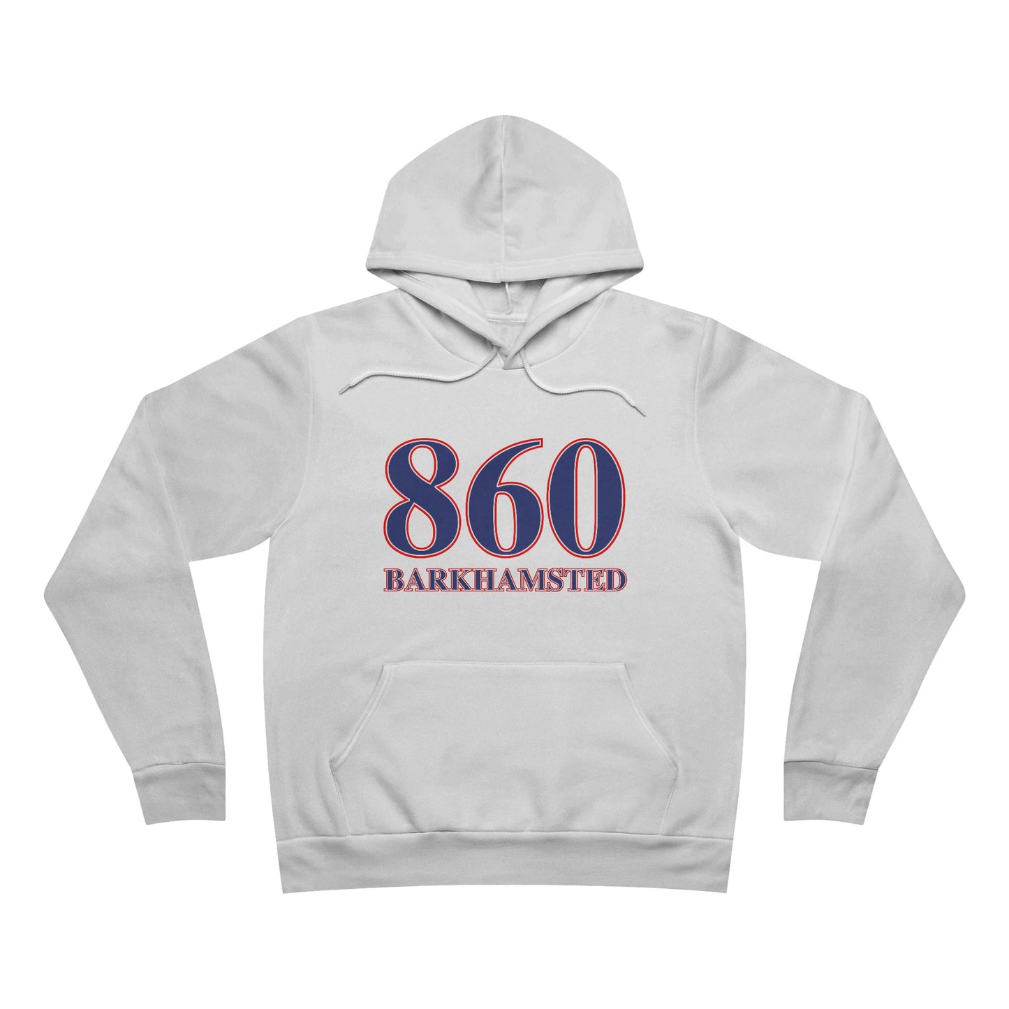 860 Barkhamsted Red White & Blue Unisex Sponge Fleece Pullover Hoodie