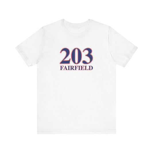 203 Fairfield Red, White & Blue Unisex Jersey Short Sleeve T-Shirt