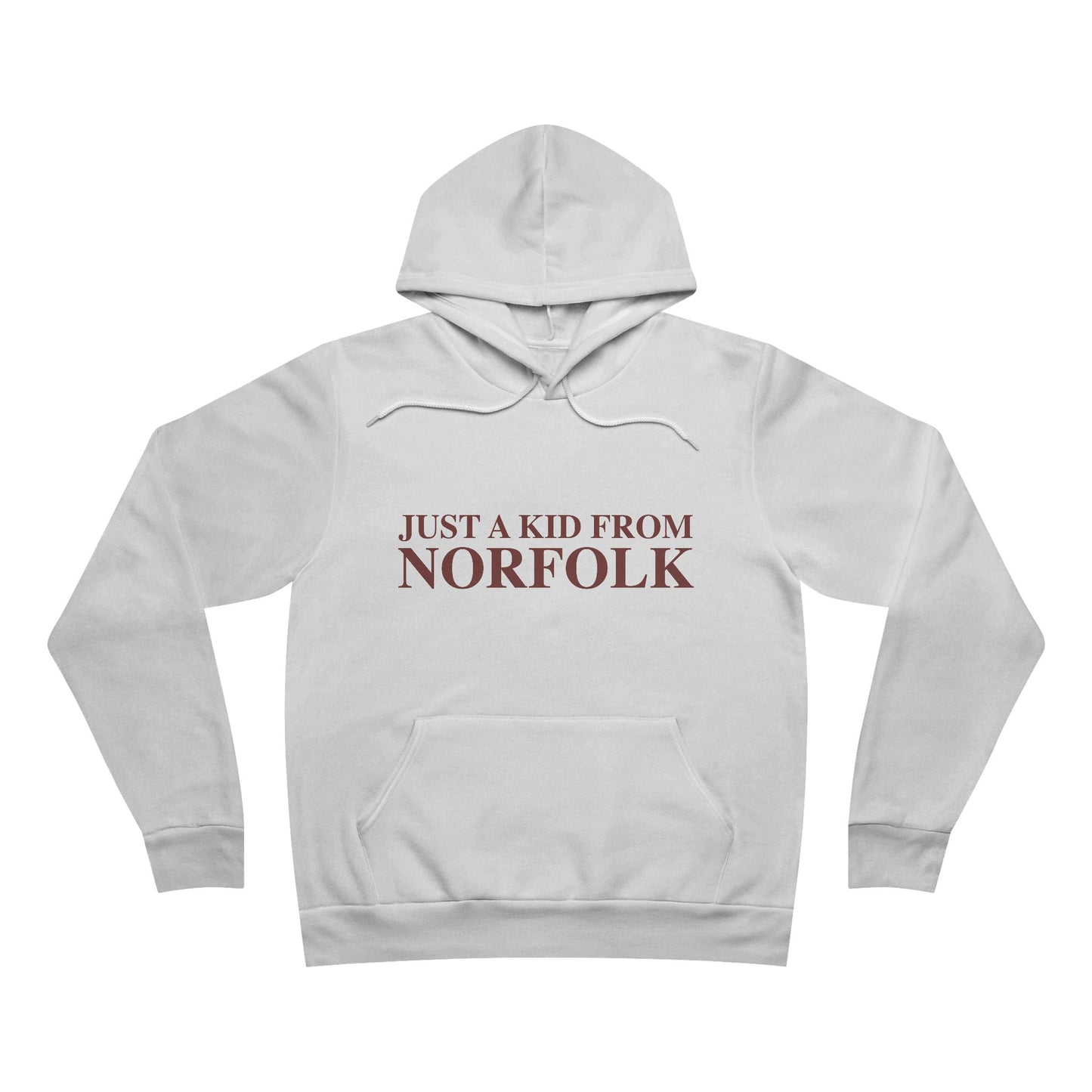 Just a kid from Norfolk Unisex Sponge Fleece Pullover Hoodie