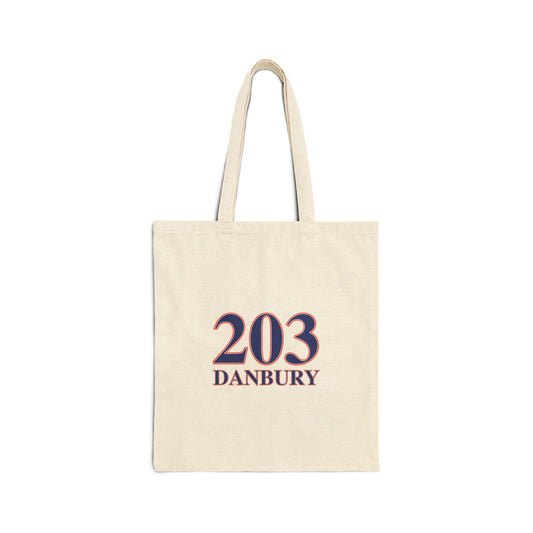 203 Danbury Red White & Blue Cotton Canvas Tote Bag