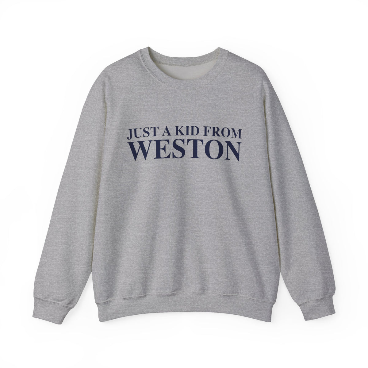 Just a kid from Weston Unisex Heavy Blend™ Crewneck Sweatshirt