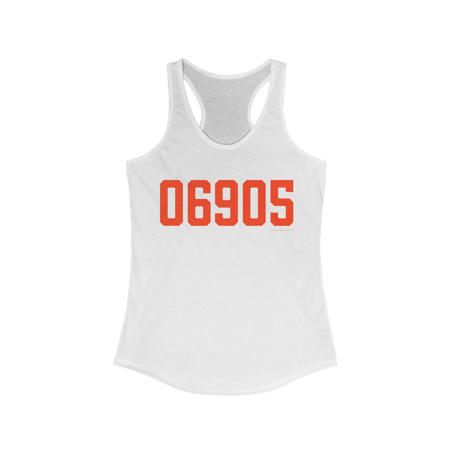 06905 Stamford Connecticut Zip Code Women's Ideal Racerback Tank Top