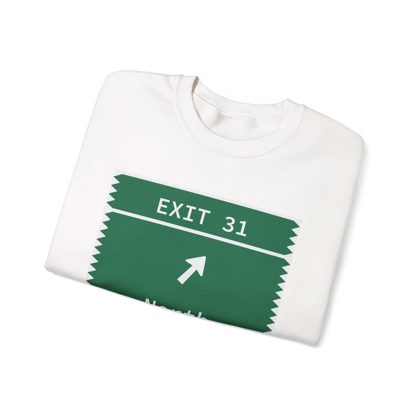 Vintage Merritt Parkway Exit 31 Sign Unisex Heavy Blend™ Crewneck Sweatshirt