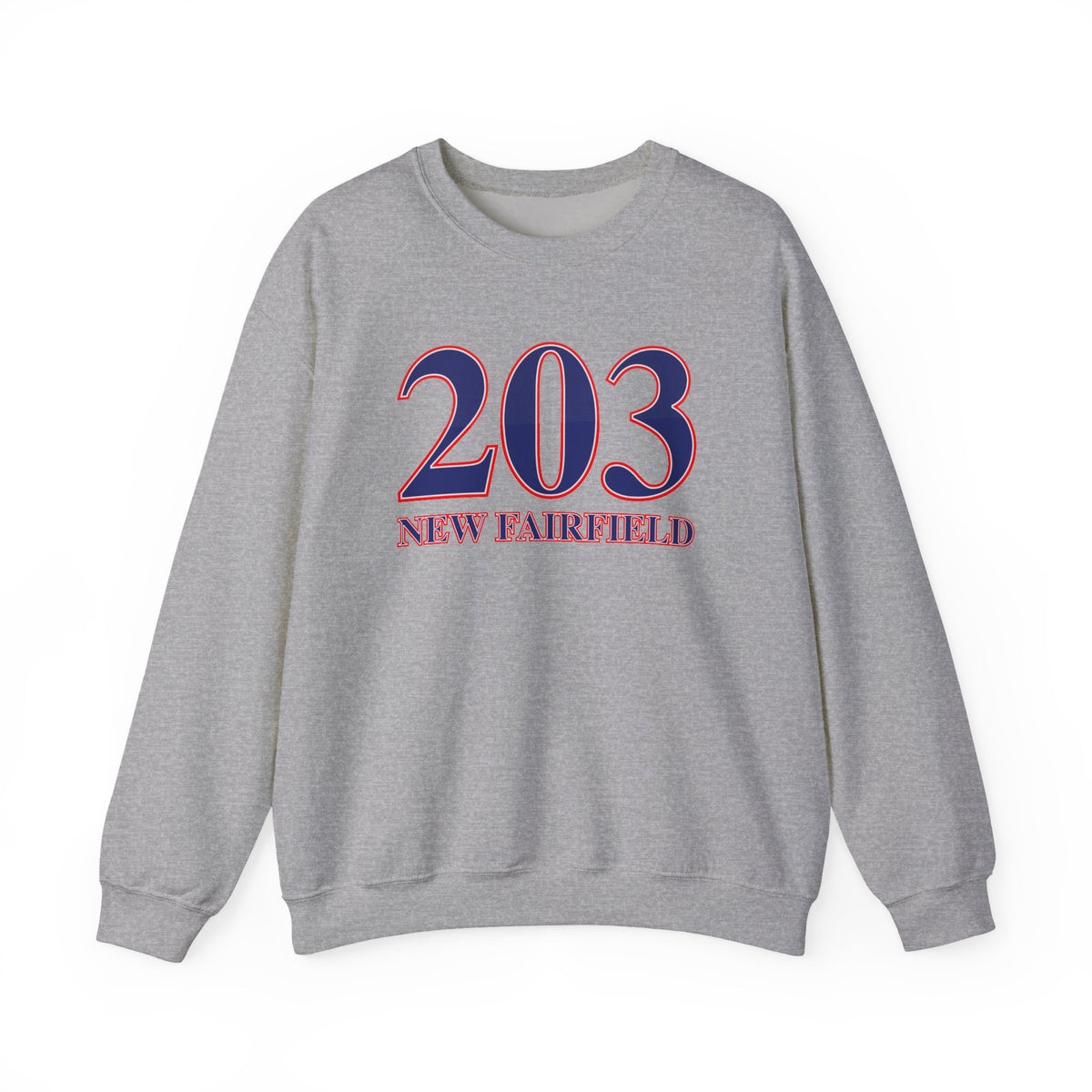 203 New Fairfield Red White & Blue Unisex Heavy Blend™ Crewneck Sweatshirt
