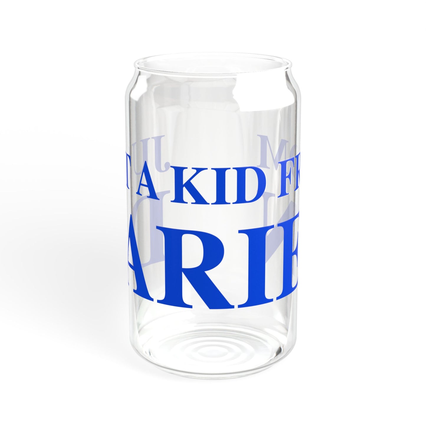 Just a kid from Darien Sipper Glass, 16oz