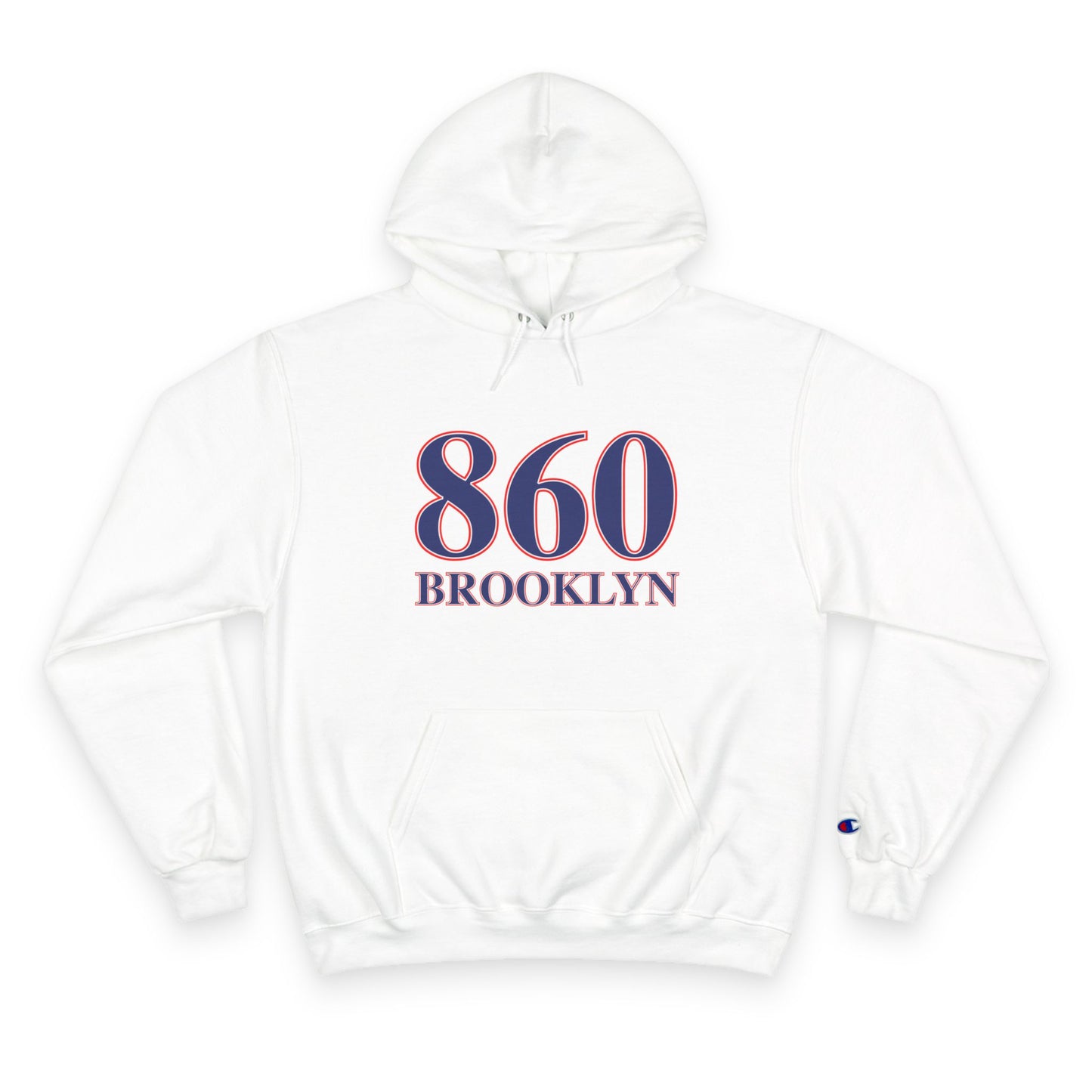 860 Brooklyn Red White & Blue Champion Hoodie