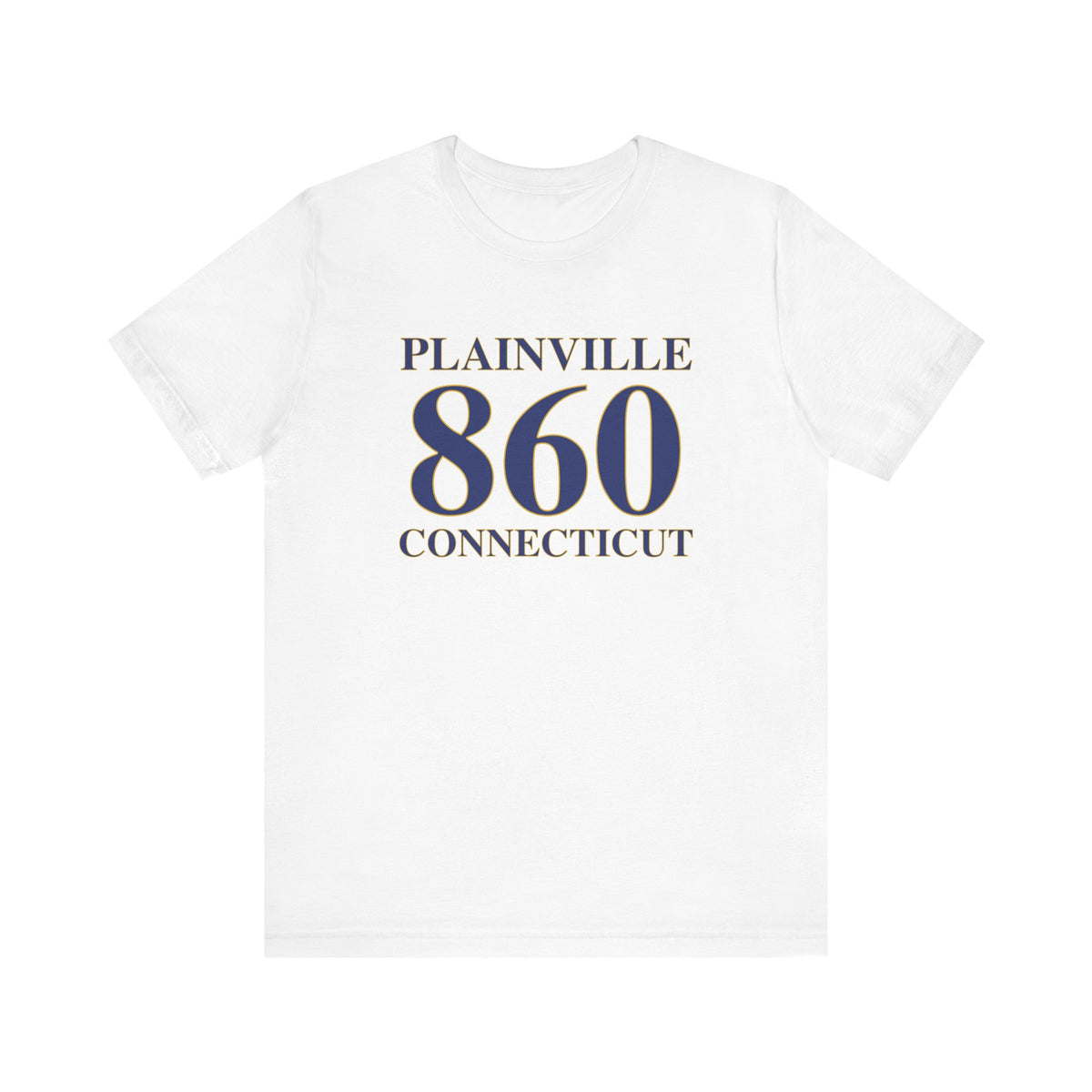 Plainville 860 Connecticut Unisex Jersey Short Sleeve T-Shirt