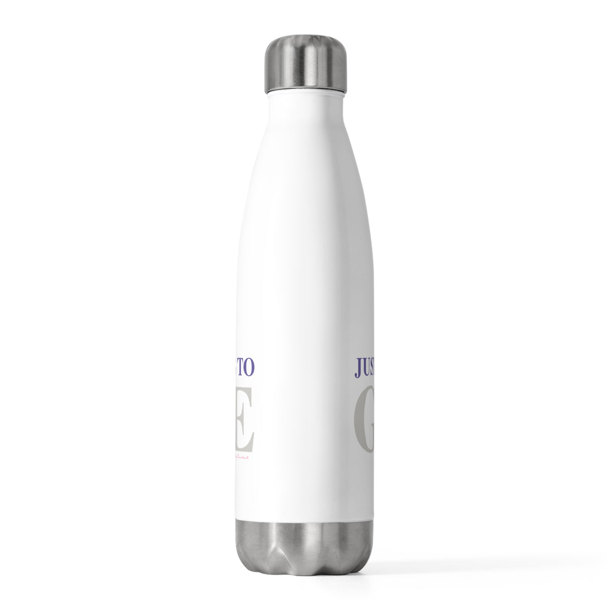 Just a kid listening to Goose - Gray & Purple 20oz Insulated Bottle