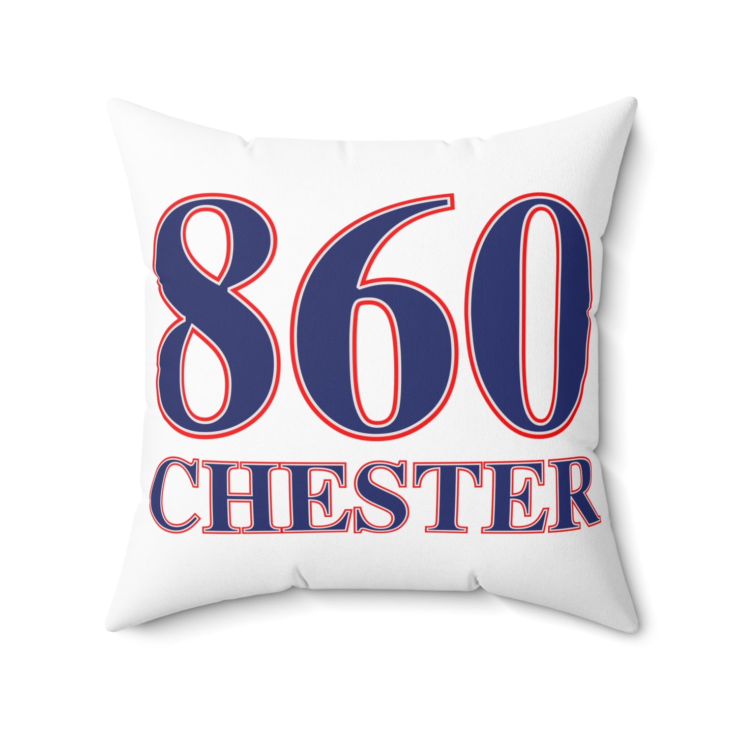 860 Chester Red, White & Blue Spun Polyester Square Pillow