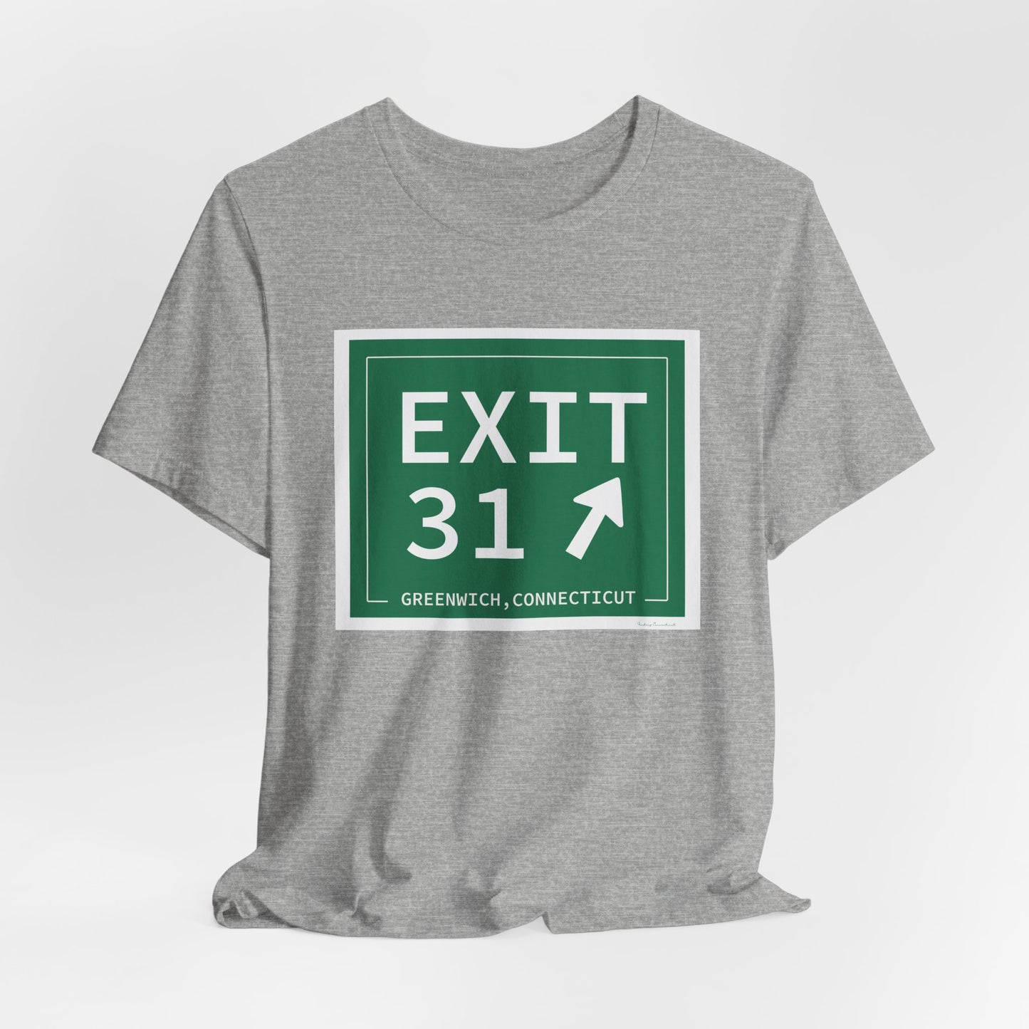 Vintage Exit 31 Merritt Parkway Sign Unisex Jersey Short Sleeve T-Shirt