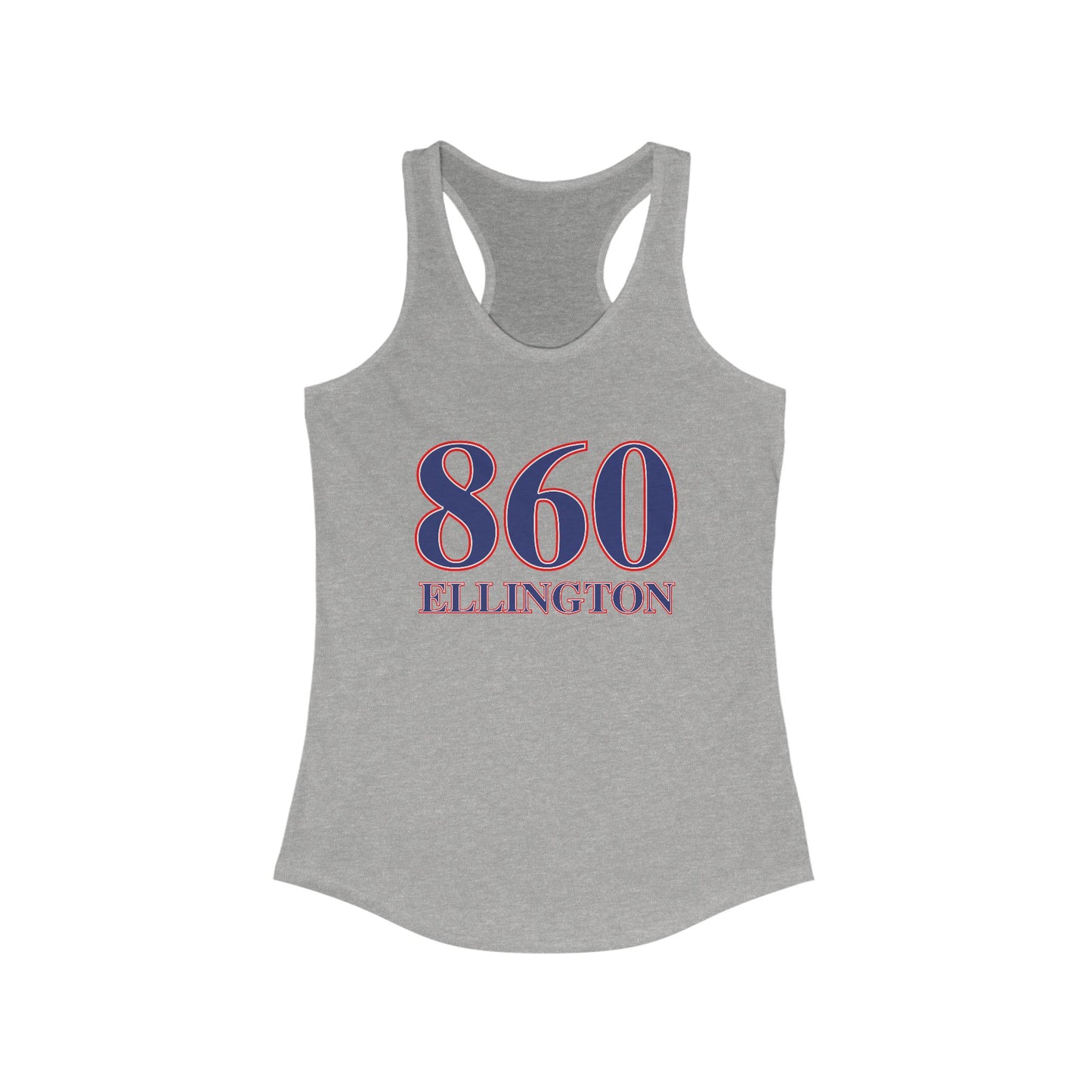 860 Ellington Red White & Blue Women's Ideal Racerback Tank Top