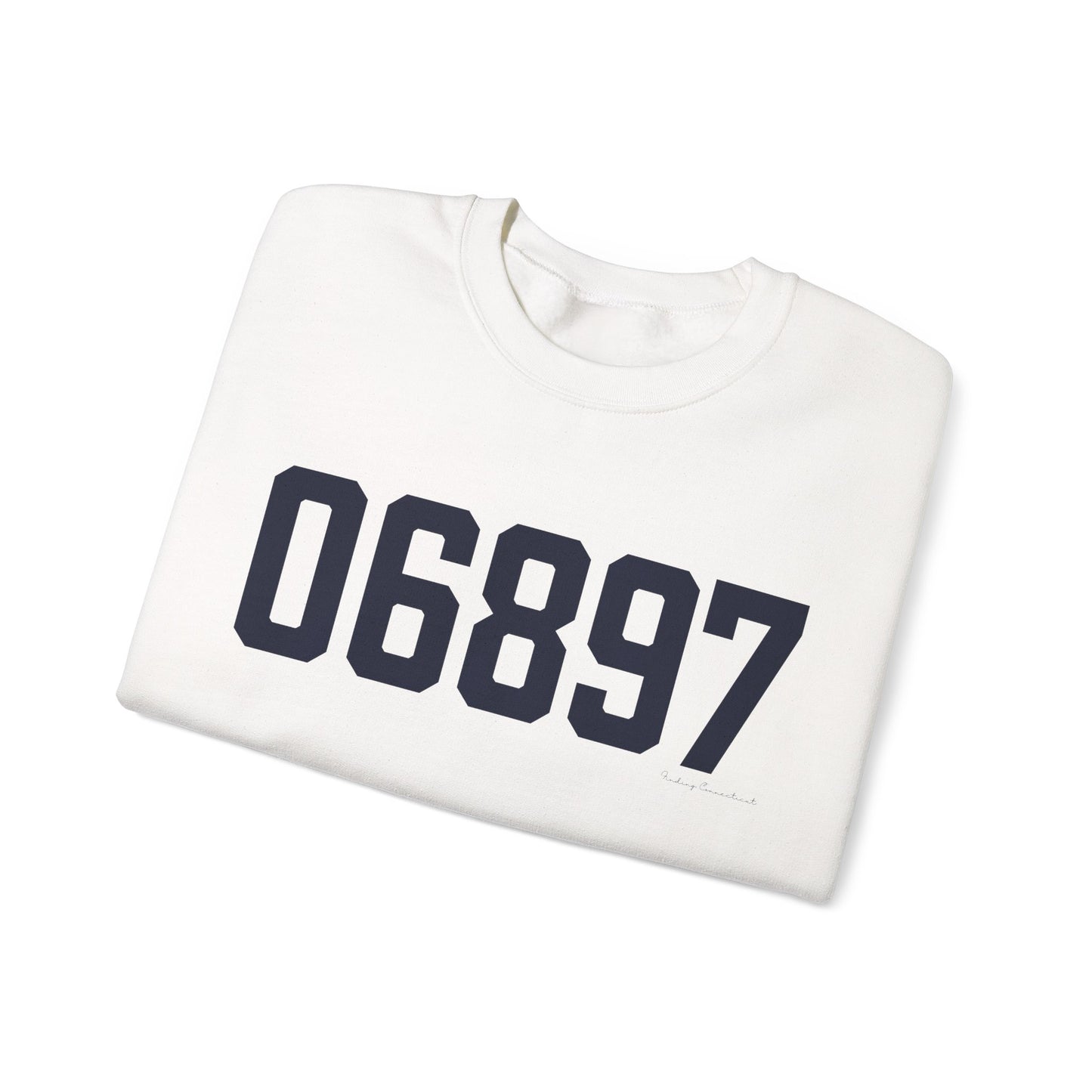06897 Wilton Connecticut Zip Code Unisex Heavy Blend™ Crewneck Sweatshirt