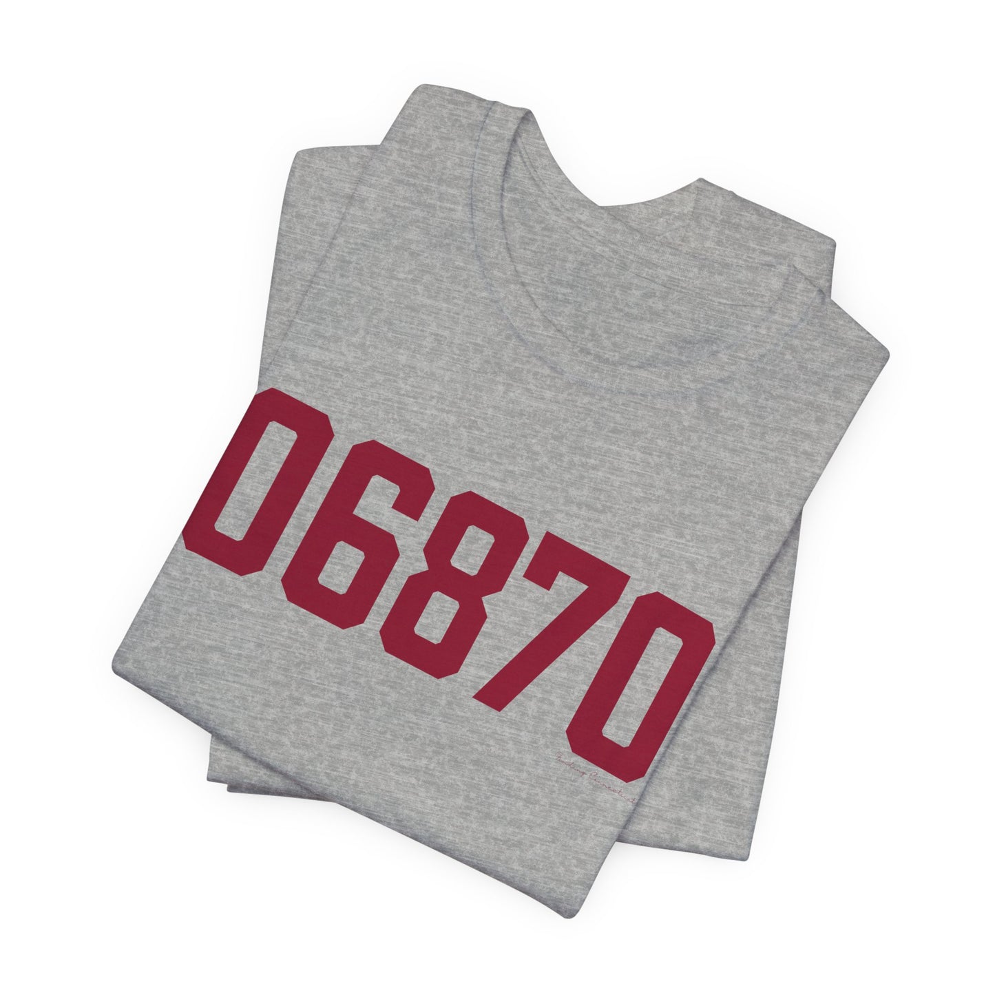 06870 - Greenwich Connecticut Zip Code Unisex Jersey Short Sleeve T-Shirt