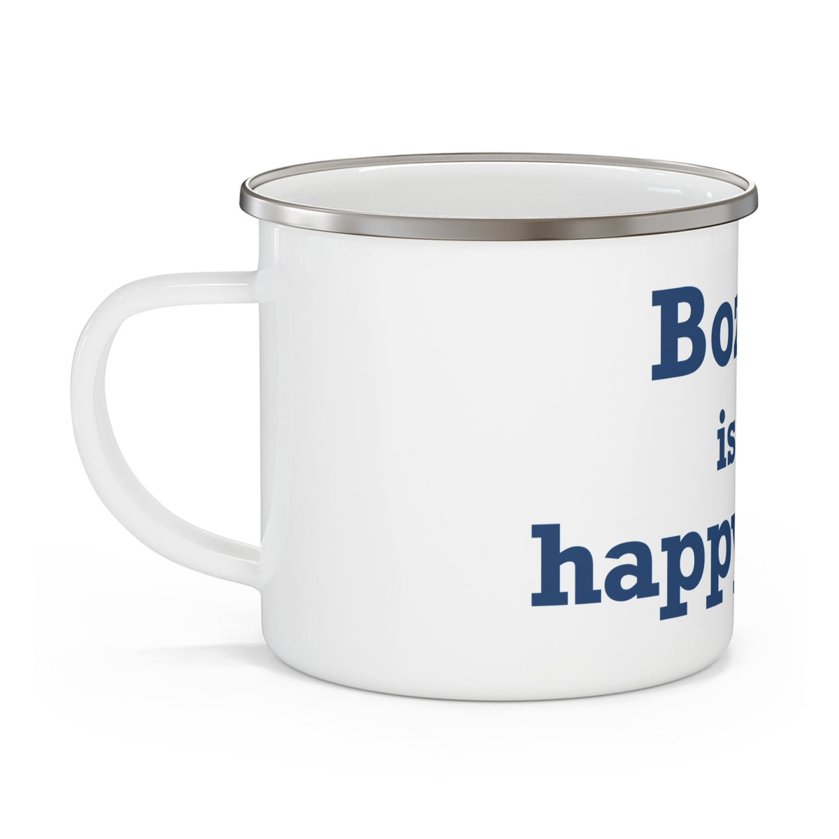 Bozrah is My Happy Place Enamel Camping Mug