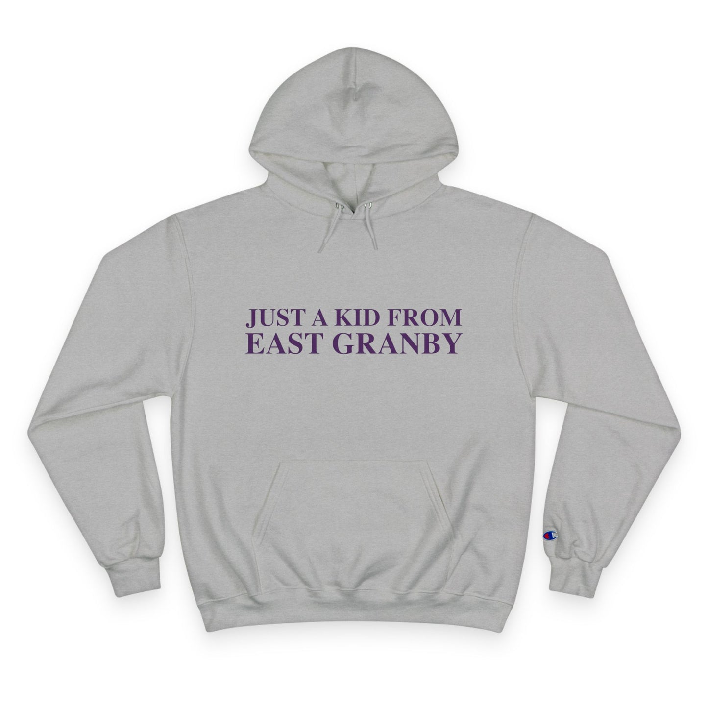 Just a kid from East Granby Champion Hoodie