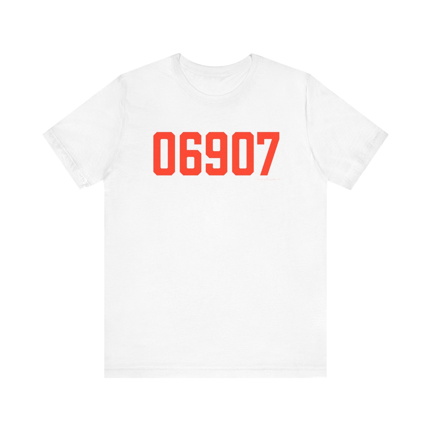 06907 Stamford Connecticut Zip Code Unisex Jersey Short Sleeve T-Shirt