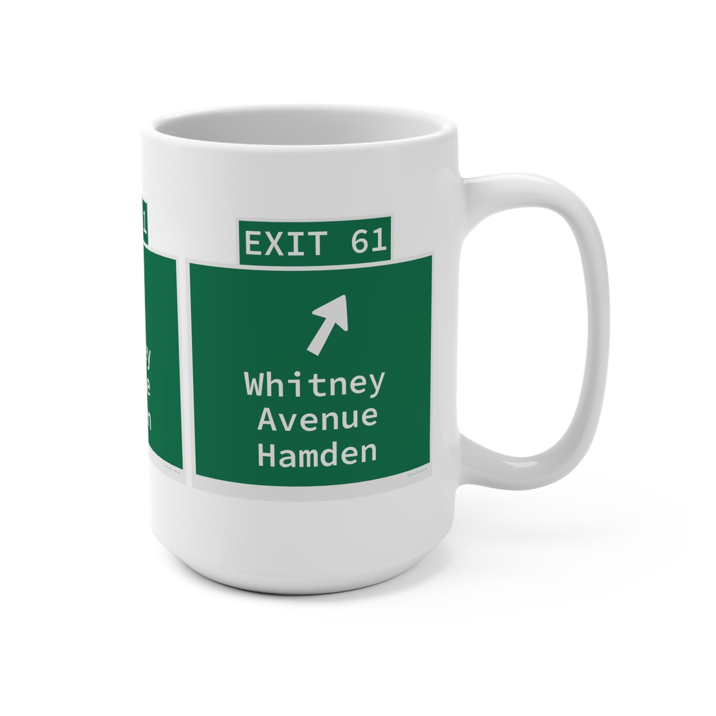 Vintage WCP Exit 61 Sign Mug 15oz