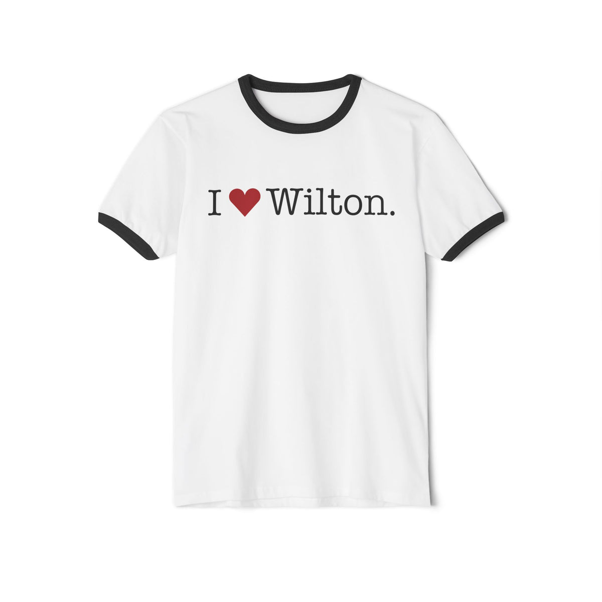 I Heart Wilton. Unisex Cotton Ringer T-Shirt