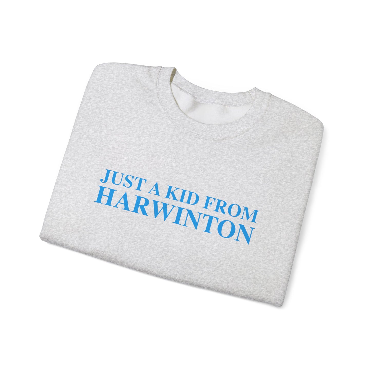 Just a kid from Harwinton Unisex Heavy Blend™ Crewneck Sweatshirt