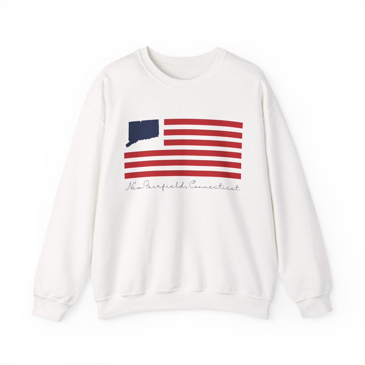 New Fairfield Connecticut Flag Unisex Heavy Blend™ Crewneck Sweatshirt