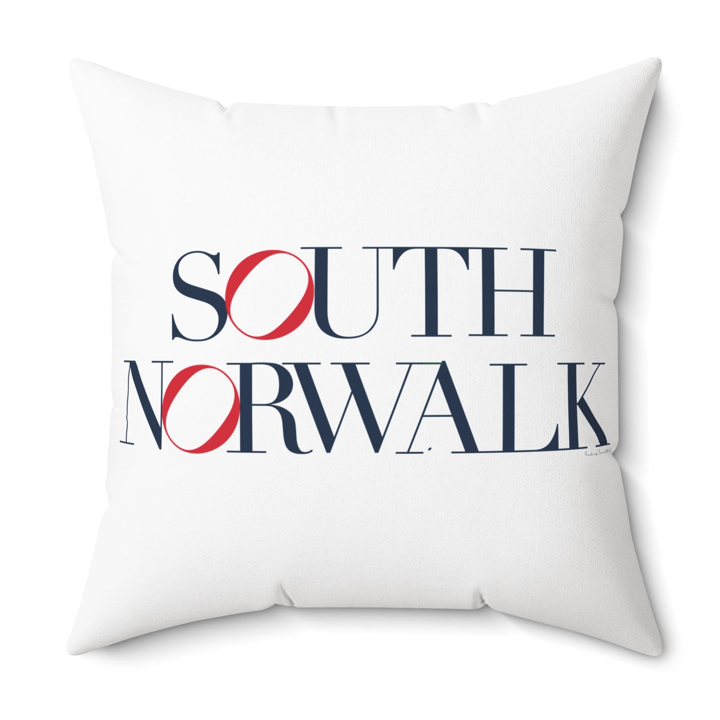 41 Tilt South Norwalk Spun Polyester Square Pillow