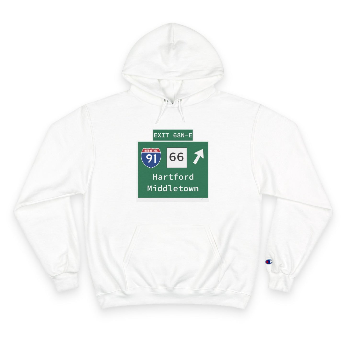 Vintage WCP Exit 68-NE Sign Champion Hoodie