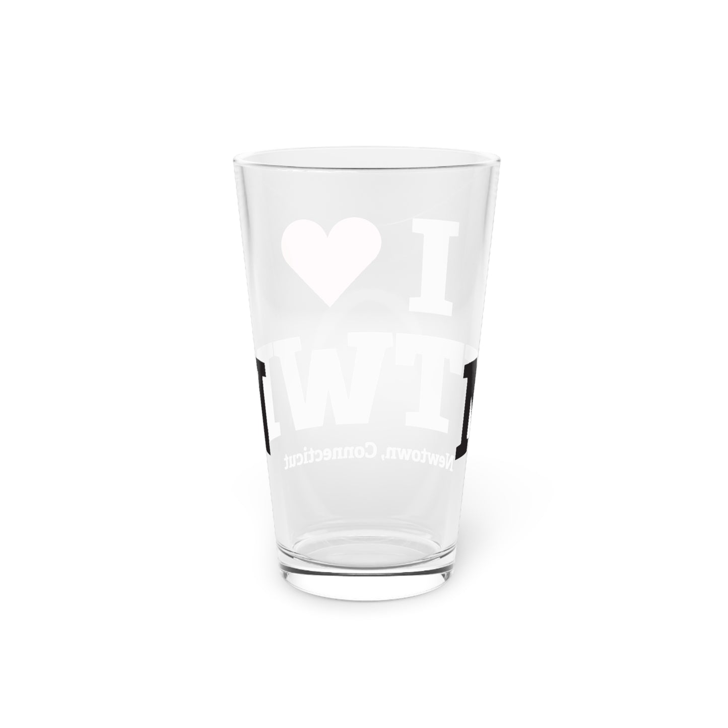 I Heart NTWN Pint Glass, 16oz