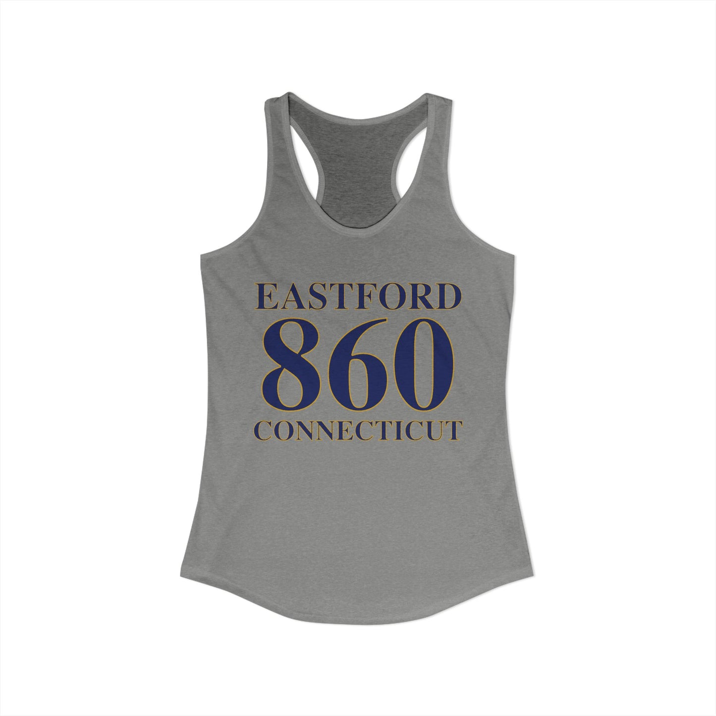 Eastford 860 Connecticut Women's Ideal Racerback Tank Top