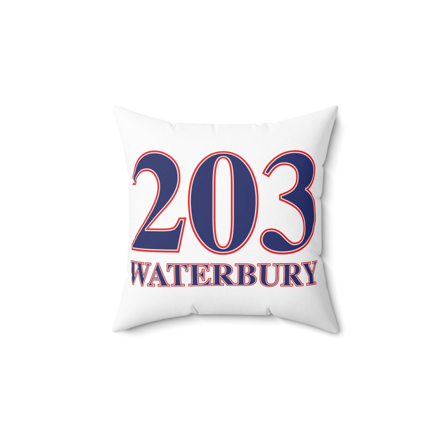 203 Waterbury Red White & Blue Spun Polyester Square Pillow
