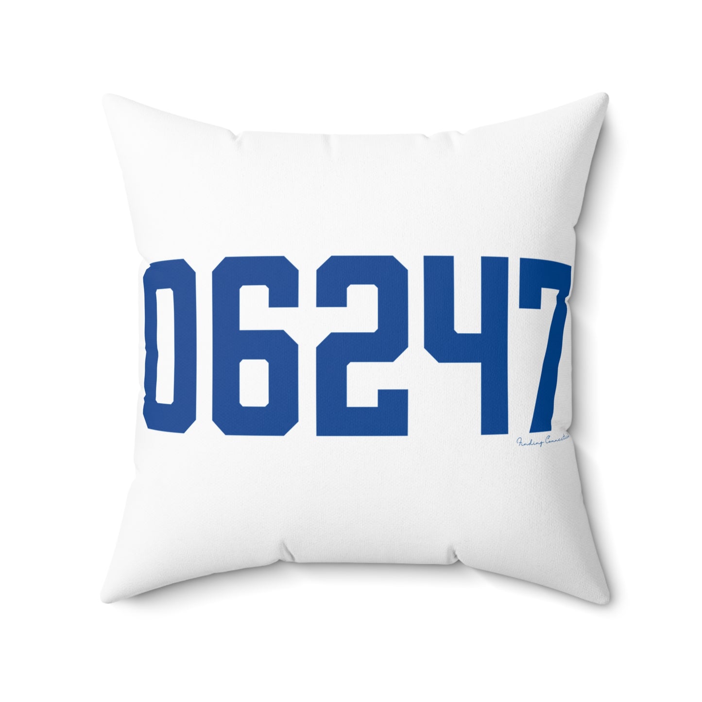 06247 Hampton Connecticut Zip Code Spun Polyester Square Pillow