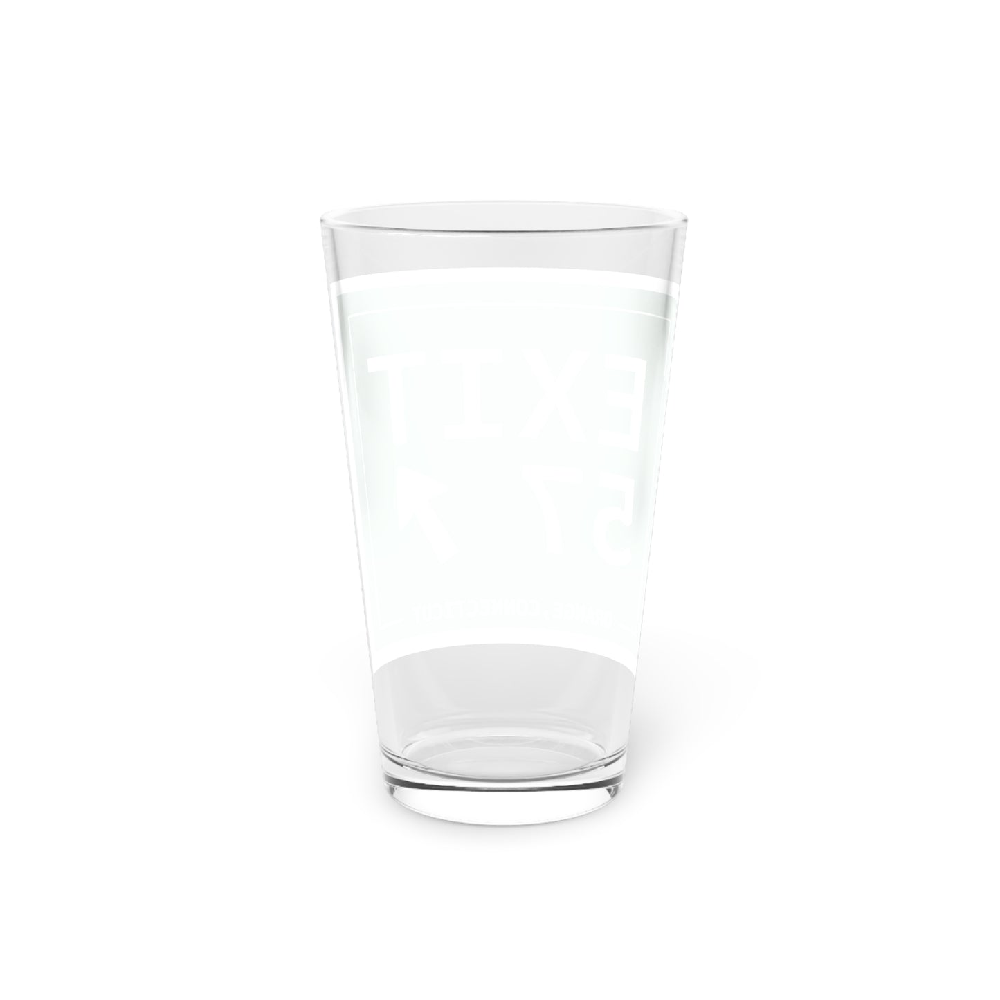 Vintage Exit 57 WCP Sign Pint Glass, 16oz