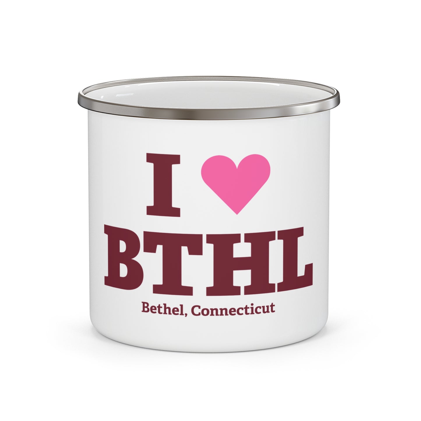 I Heart BTHL Enamel Camping Mug