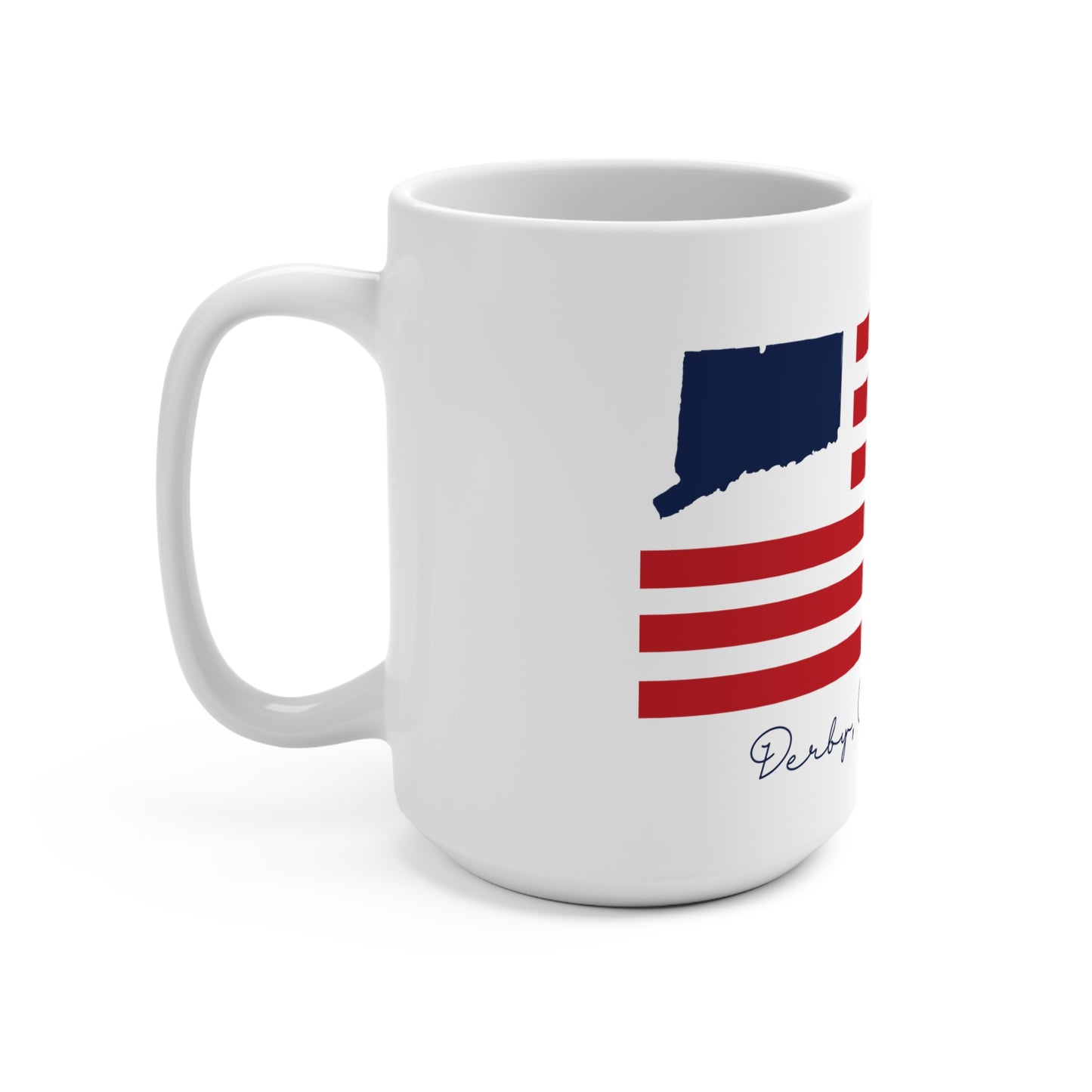 Derby Connecticut Flag Mug 15oz