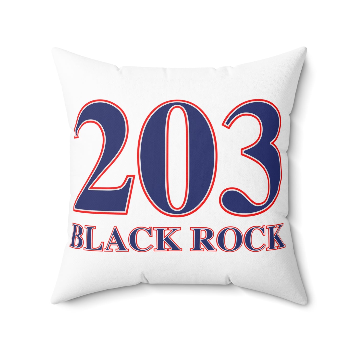 203 Black Rock Red White & Blue Spun Polyester Square Pillow