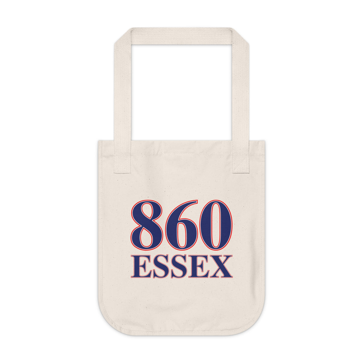 860 Essex Red, White & Blue Organic Canvas Tote Bag