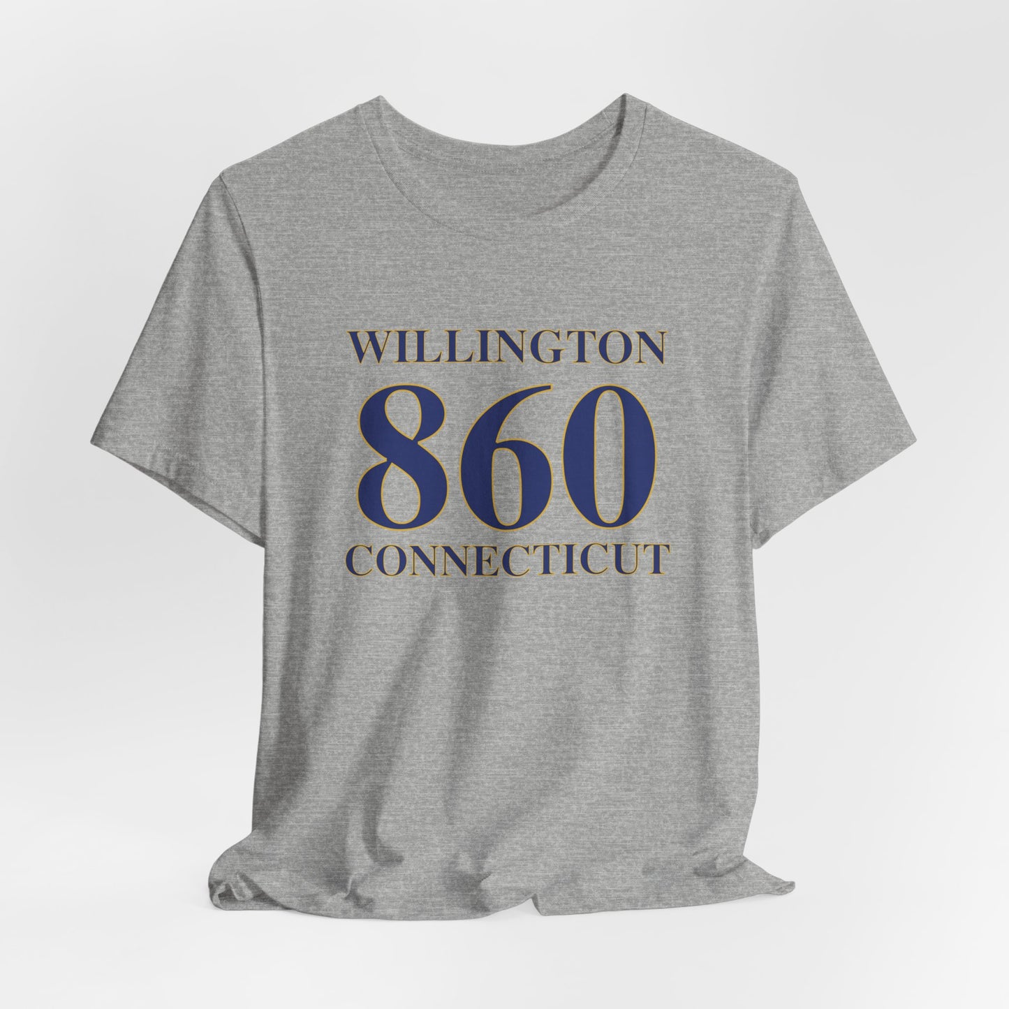 Willington 860 Connecticut Unisex Jersey Short Sleeve T-Shirt