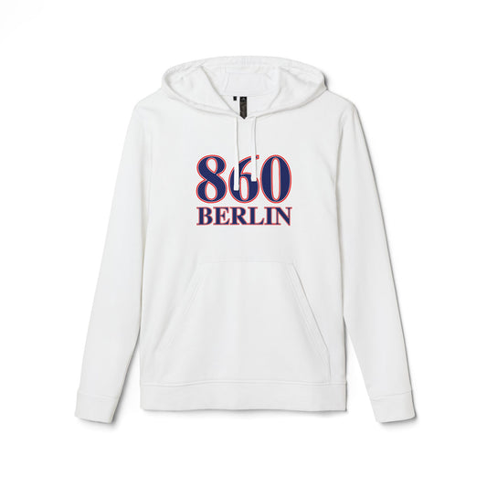 860 Berlin Red White & Blue adidas Unisex Fleece Hoodie