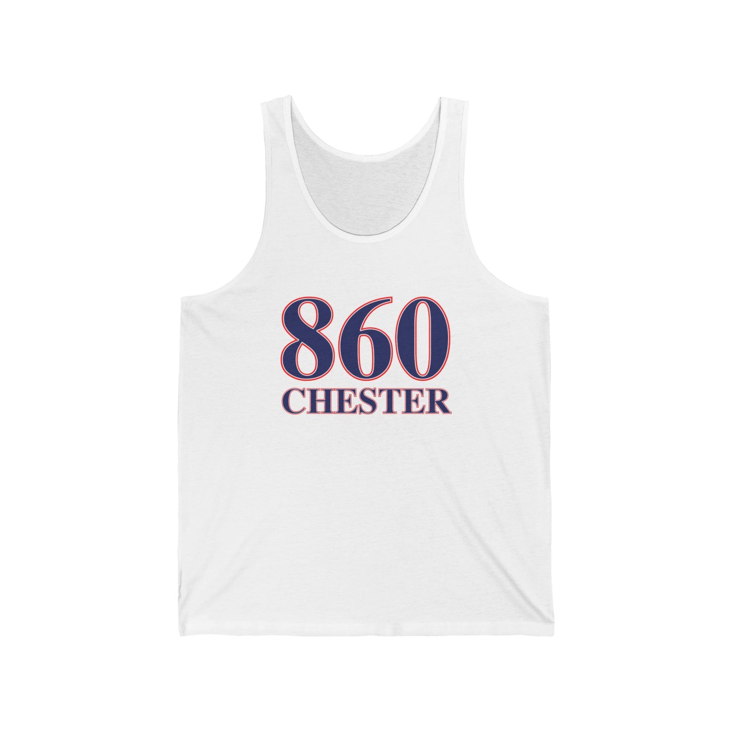 860 Chester Red White & Blue Unisex Jersey Tank Top