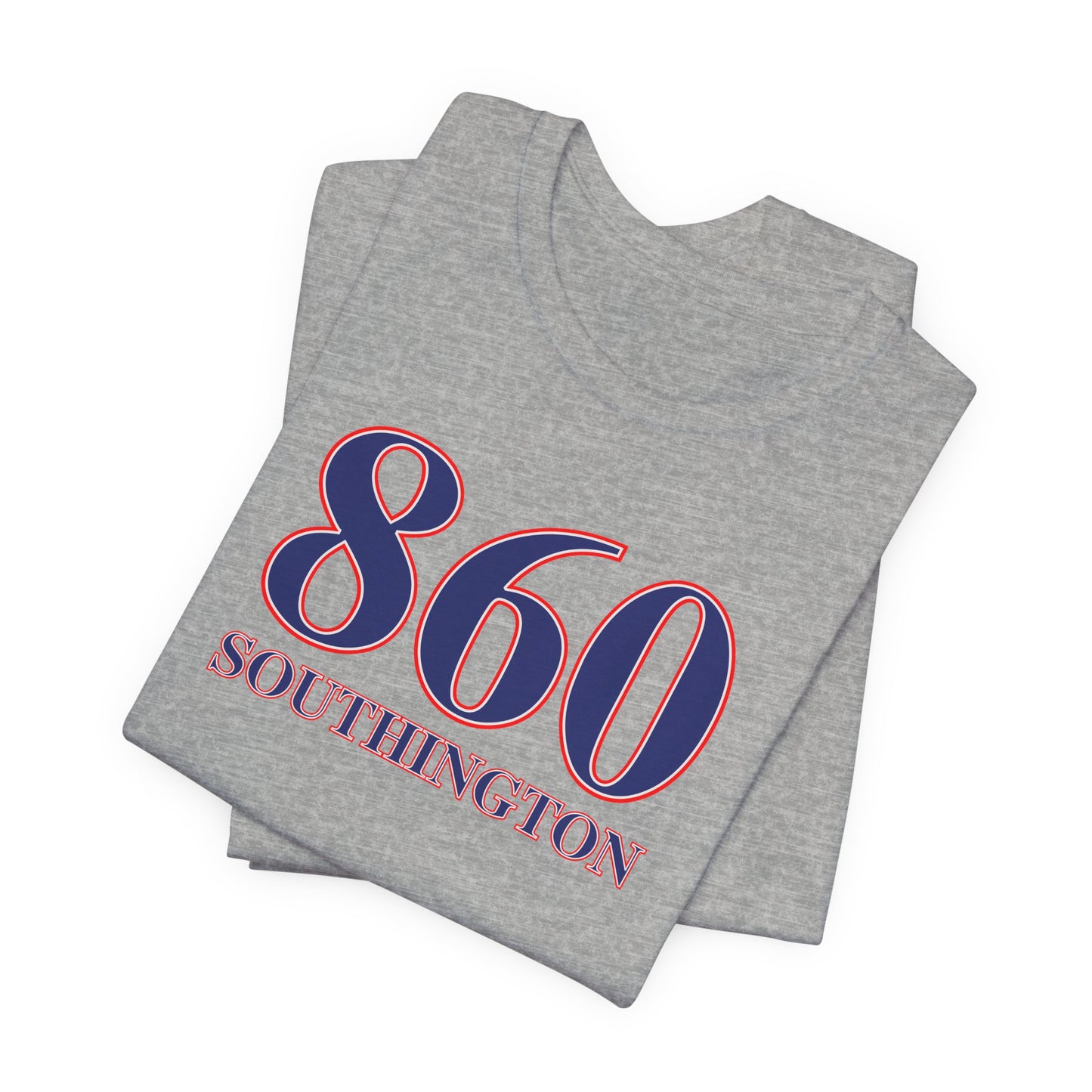 860 Southington Red White & Blue Unisex Jersey Short Sleeve T-Shirt