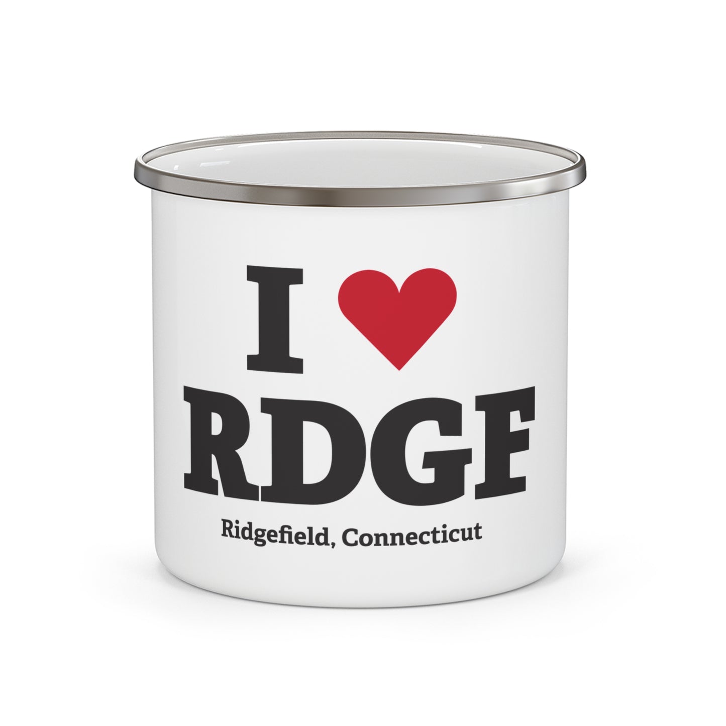 I Heart RDGF Enamel Camping Mug