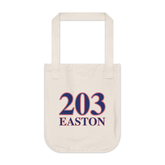 203 Easton Red White & Blue Organic Canvas Tote Bag
