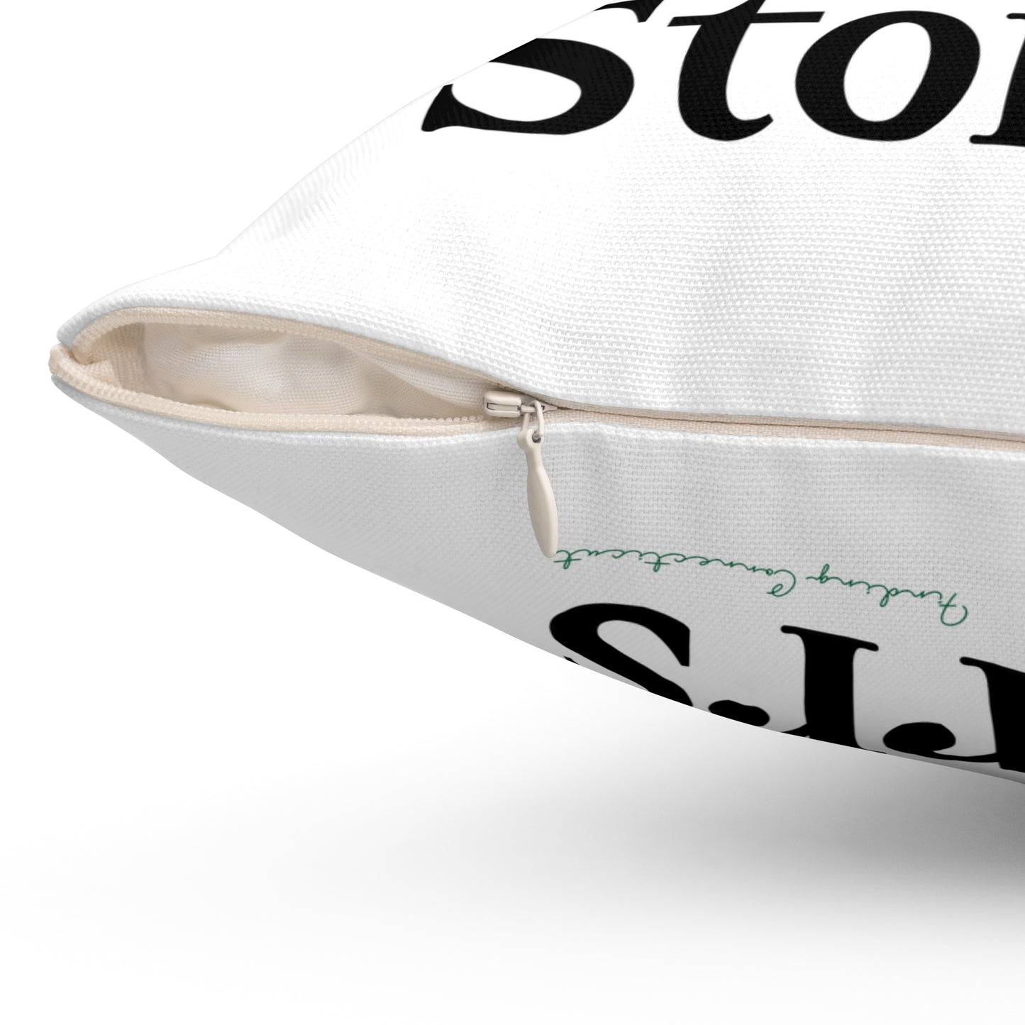 I Clover Storrs Spun Polyester Square Pillow