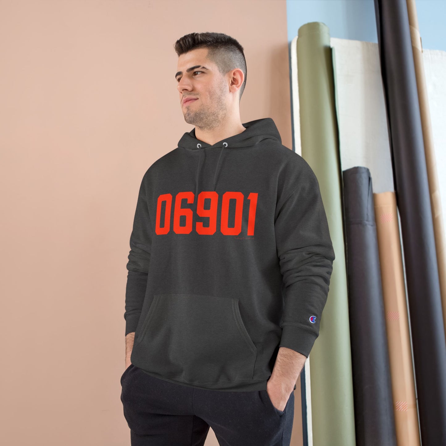 06901 Stamford Connecticut Zip Code Champion Hoodie Sweatshirt